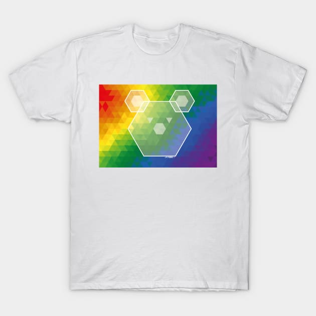 Pride Bear 2017 Edition T-Shirt by JayGeeArt